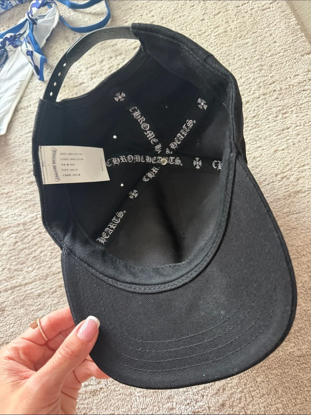 Chrome Hearts RS3 Baseball Hat Black